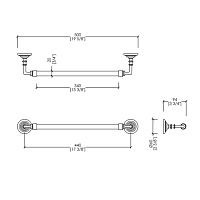 Devon&Devon Chelsea Полотенцедержатель 51 см, цвет хром DD202CR