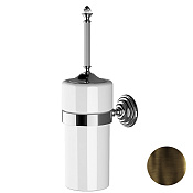 Devon&Devon Diamond Ершик для унитаза подвесной с керамической колбой, цвет: бронза WHD520BRBI