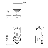 Devon&Devon Diamond Крючок цвет бронза WHD522BR