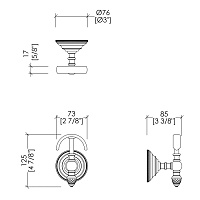 Devon&Devon Diamond Крючок цвет светлое золото WHD522OT