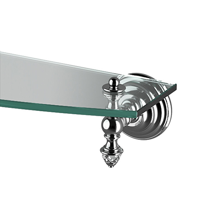 Devon&Devon Diamond Полка стеклянная 60 см, цвет держателей хром WHD510CR