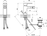 Ravak Chrome Смеситель для биде с донным клапаном, цвет: хром X070055