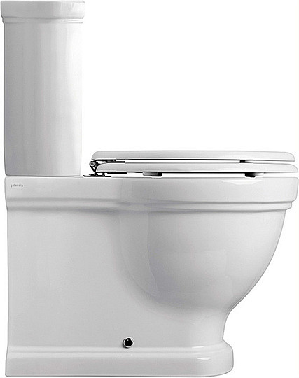 Galassia Ethos Чаша для унитаза моноблок 38х68 см, воронка-водоворот, цвет: белый глянцевый 8441