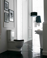 Galassia Ethos Чаша для унитаза моноблок 38х68 см, воронка-водоворот, цвет: белый глянцевый 8441