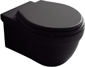 Galassia Ethos Чаша подвесного унитаза 38х55 см, воронка-водоворот, цвет: черный матовый 8439NE