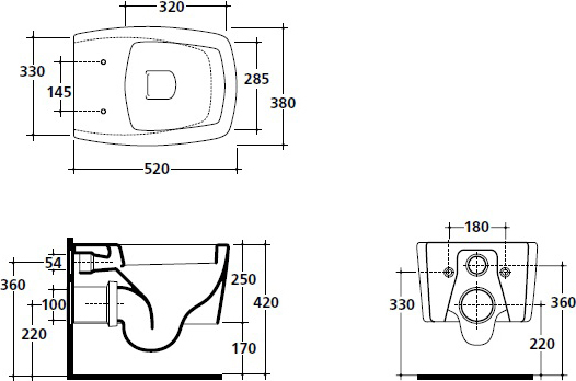 Galassia Sa02 Чаша подвесного унитаза 38х52 см, воронка-водоворот, цвет: белый глянцевый 8971
