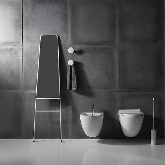 Galassia Dream Чаша подвесного унитаза 36х56 см, безободковый, каскадный смыв, цвет: белый глянцевый 7317