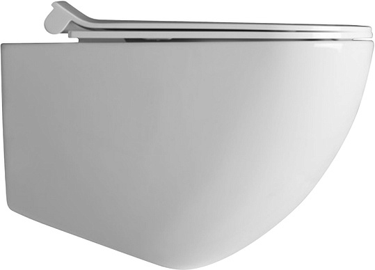 Galassia Dream Чаша подвесного унитаза 36х56 см, безободковый, каскадный смыв, цвет: белый глянцевый 7317