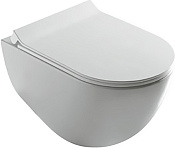 Galassia Dream Чаша подвесного унитаза 36х56 см, безободковый, каскадный смыв, цвет: белый глянцевый 7317