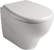 Galassia Eden Чаша подвесного унитаза 36х53 см, каскадный смыв, цвет: белый глянцевый 7212