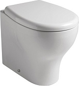 Galassia Eden Чаша приставного унитаза 36х53 см, воронка-водоворот, цвет: белый глянцевый 7213