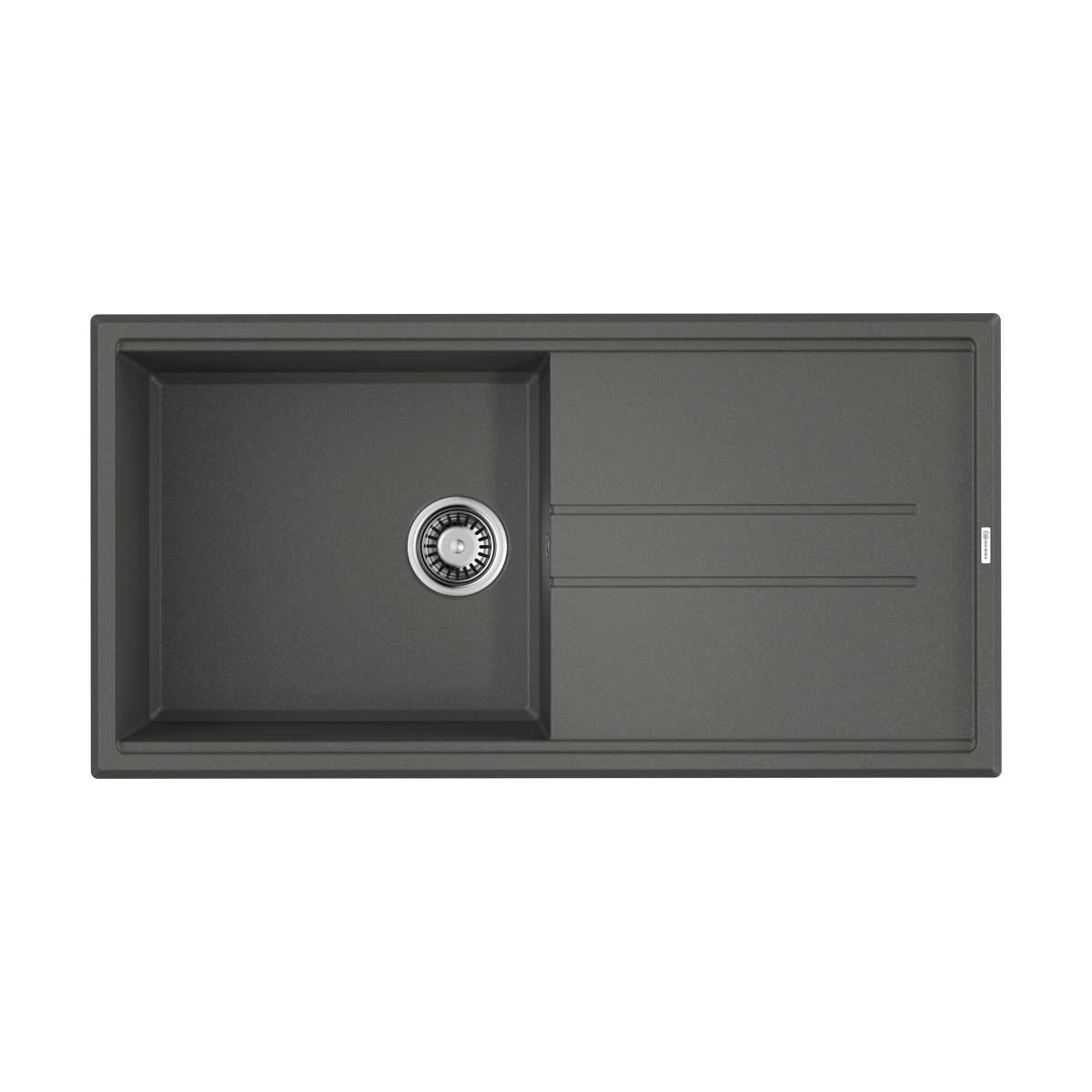 Omoikiri Tedori 100-PL Кухонная мойка Tetogranit 100x51 см, цвет: платина 4993923