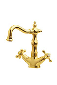 Boheme Tradizionale Oro Смеситель для раковины без дк, длина излива 15 см, цвет: gold 292