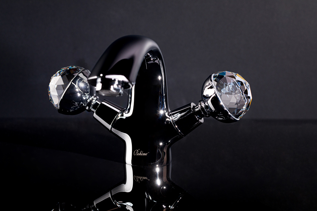 Boheme Brillante Presente Смеситель для раковины без донного клапана, излив 8,6 см, цвет: chrome 351