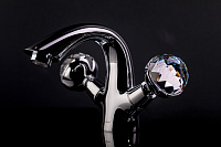 Boheme Brillante Presente Смеситель для раковины без донного клапана, излив 8,6 см, цвет: chrome 351