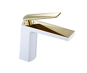 Boheme Venturo Смеситель для раковины без донного клапана, длина излива 14,1 см, цвет: white 381-w