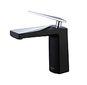 Boheme Venturo Смеситель для раковины без донного клапана, длина излива 14,1 см, цвет: black 371-b