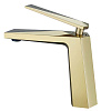 Boheme Venturo Смеситель для раковины без донного клапана, длина излива 14,1 см, цвет: gold 381