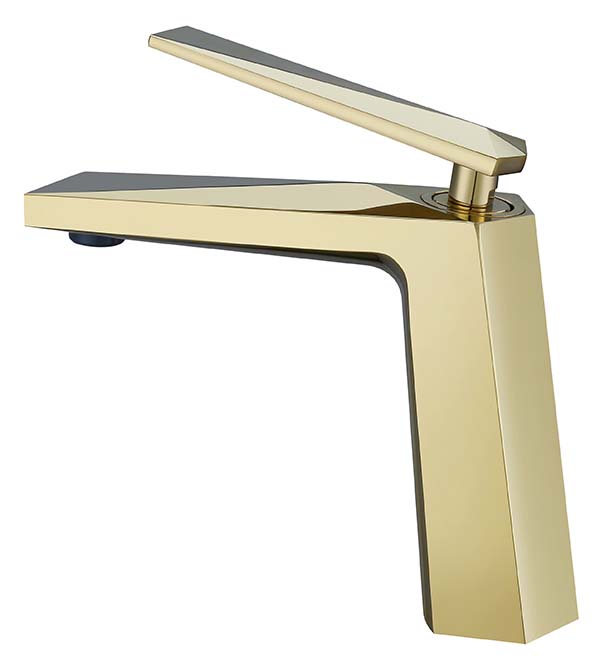 Boheme Venturo Смеситель для раковины без донного клапана, длина излива 14,1 см, цвет: gold 381
