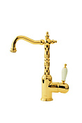 Boheme Tradizionale Oro Смеситель для раковины высота излива 22 см, без донного клапана, цвет: gold 282