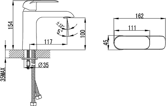 Iddis Calipso Смеситель для раковины, цвет: хром CALSB00i01