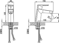 Iddis Vibe Смеситель для раковины, цвет: хром VIBSB00i01