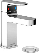 Ravak Chrome Смеситель для раковины, с донным клапаном, длина излива 10,1 см, цвет: хром X070053