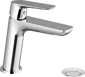 Ravak Classic Смеситель для раковины, с донным клапаном, длина излива 12,5 см, цвет: хром X070081