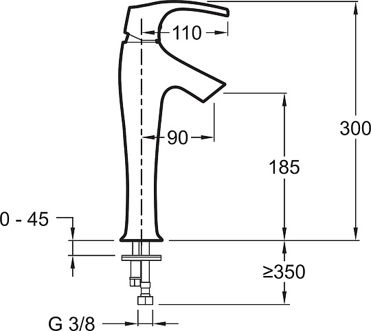 Смеситель Jacob Delafon Symbol  для раковины E19774-CP