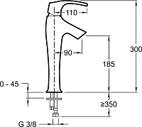 Смеситель Jacob Delafon Symbol  для раковины E19774-CP