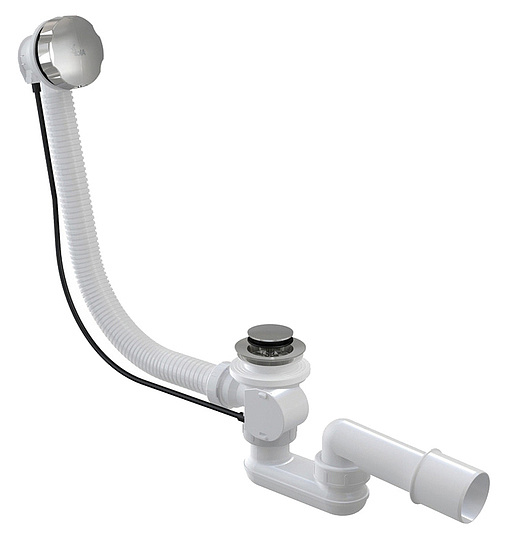 Ravak Слив-перелив для ванны Click-Clack, цвет: хром X01305