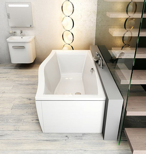 Ravak Смеситель на борт ванны, с ручным душем, цвет: хром X07P003