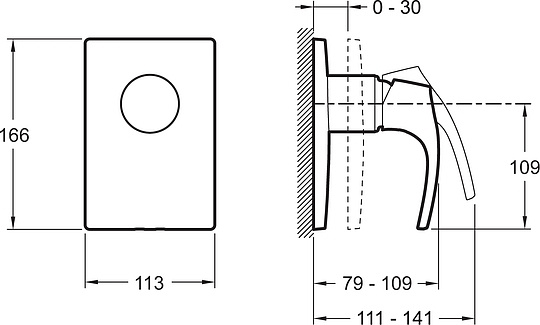 Смеситель Jacob Delafon Symbol  для душа E98712-CP