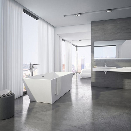 Ravak Freedom Смеситель для ванны напольный с душевым набором и внутренней частью, цвет: хром X070079