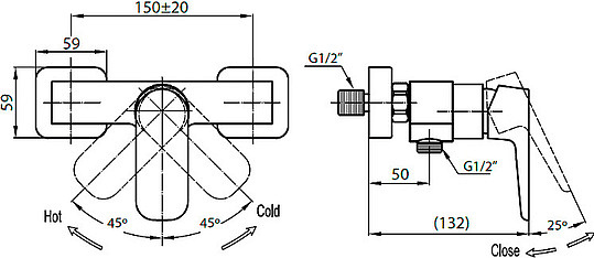 Cezares Grace Смеситель для душа GRACE-C-D-01
