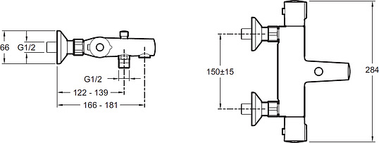 Термостат Jacob Delafon July E45714 для ванны с душем E45714-CP