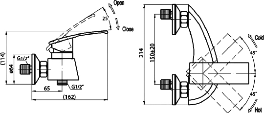 Cezares Turbolenza Смеситель для душа TURBOLENZA-D-01