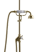 Devon&Devon Doccia Ручной душ с переключателем и держателем, цвет: светлое золото MARK618