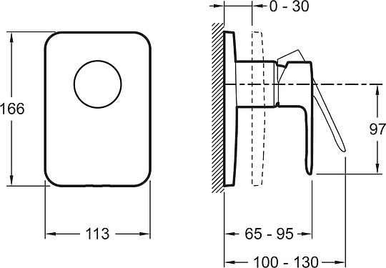 Смеситель Jacob Delafon July  для душа E98702-CP