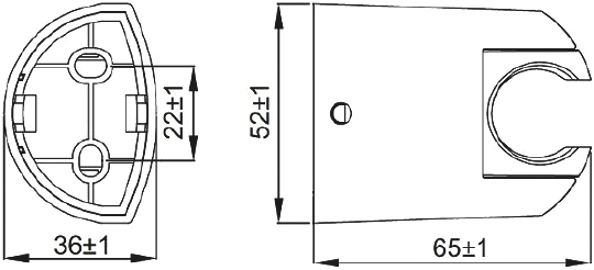 Iddis 20 Держатель для лейки, настенный, цвет: хром 020CP00i53