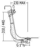 Слив-перелив Devon&Devon SFD74CR
