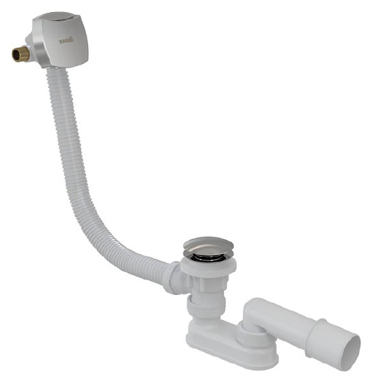 Ravak Слив-перелив для ванны Click-Clack, с переливом II, цвет: хром X01440