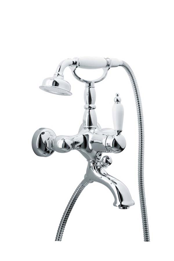 Boheme Tradizionale Chromo Смеситель для ванны с душевым набором, излив 19,5 см, цвет: chrome 263