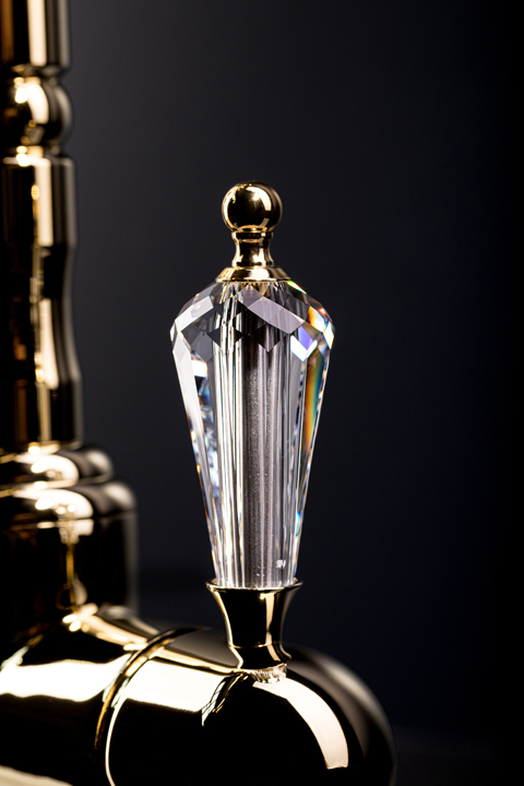 Boheme Brillante Ripresa Смеситель для ванны с душевым набором, излив 19,5 см, цвет: chrome 343