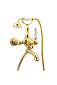 Boheme Imperiale Presente Смеситель для ванны с душевым набором, излив 19,5 см, цвет: gold 323