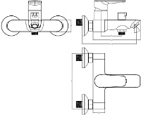 Iddis Cloud Смеситель для ванны и душа, настенный, цвет: хром CLOSB02i02WA