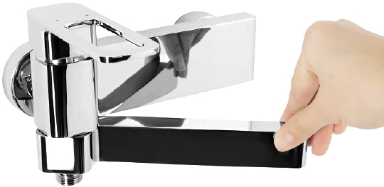 Iddis Slide Смеситель для ванны и душа, настенный, цвет: хром SLISB00i02WA