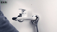 Iddis Slide Смеситель для ванны и душа, настенный, цвет: хром SLISB00i02WA