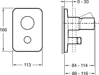 Смеситель Jacob Delafon Toobi  для ванны с душем E98719-CP