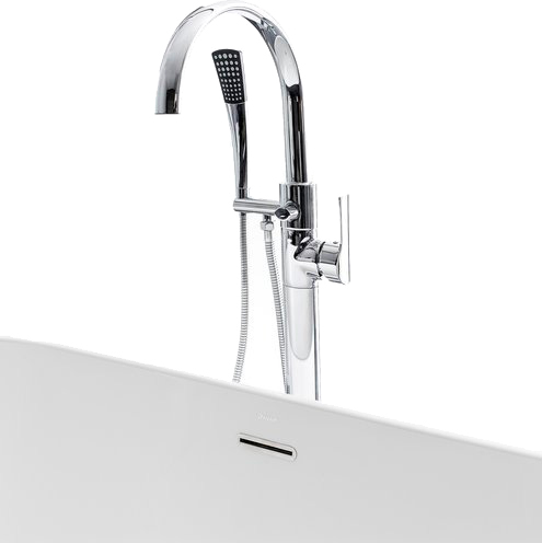 Ravak Смеситель для ванны напольный с душевым набором и внутренней частью, цвет: хром X070059